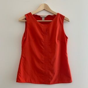 Red Sleeveless Blouse